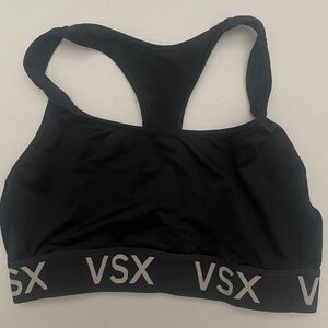 Medium Black Victoria Secret VSX Racerback Sports Bra